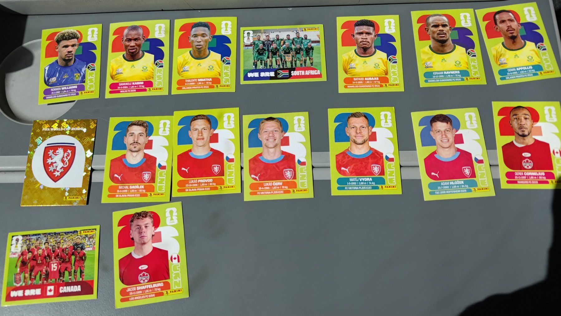 Panini Sammelbilder & Trading cards: Panini 2026 - SET RSA, CZE, CAN – Neu (gemäss Beschreibung) aus Bern von Nicolaro 1