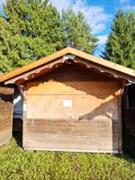 Holz - Hüttli als "Marktstand"