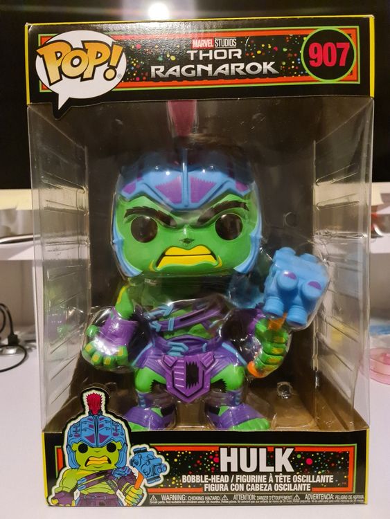 Funko Pop ! Marvel Thor Ragnarok Hulk 907 Blacklight | Kaufen auf Ricardo