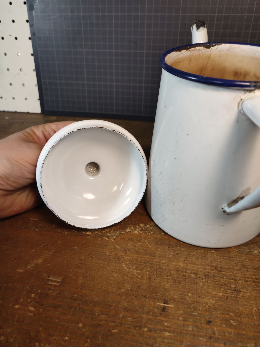 Teiere: Wunderschöne antike Kaffeekanne Nr 2 EMAILIERT – Usato da Gelterkinden venduto da MYSTOREFORYOU4460 5
