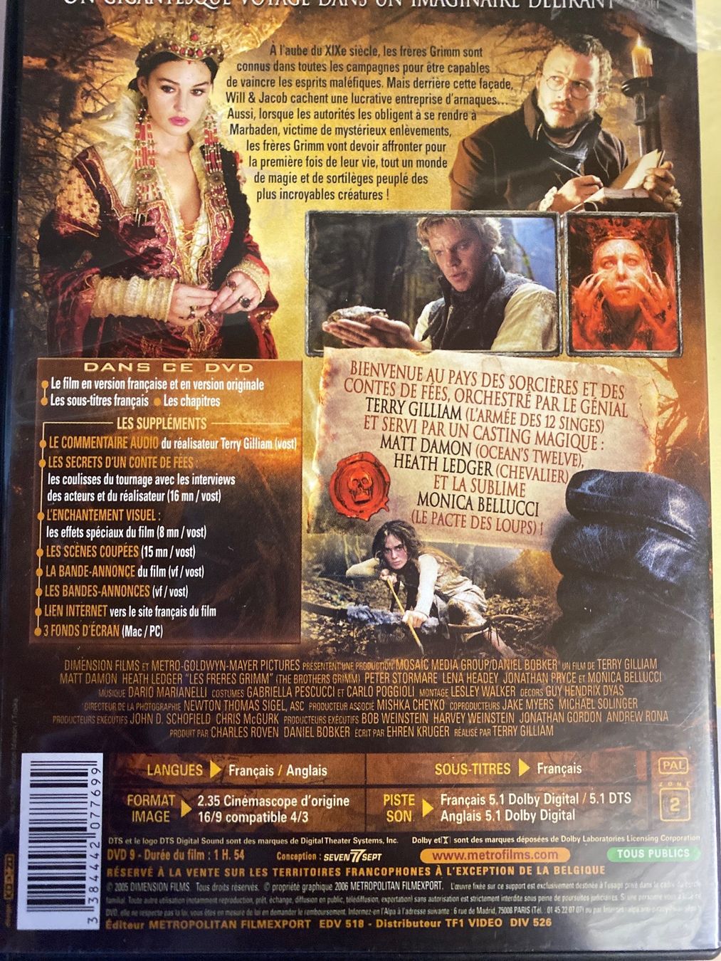 Alle DVDs: Les Frères Grimm, Damon/Ledger - DVD – Gebraucht aus Le Brassus von cinema13 1