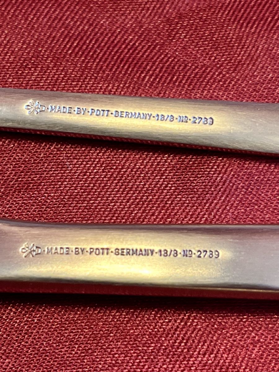 Pott Set di posate: Hugo Pott Besteck 32teilig. 2789 – Usato da Zürich venduto da Juancarlos1 4