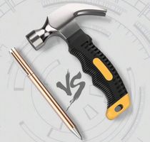 Hammer mit Klauen, 15cm Länge, Gelb/Sch...