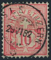 1882 - Wertziffer - Vollstempel - Hasle LU