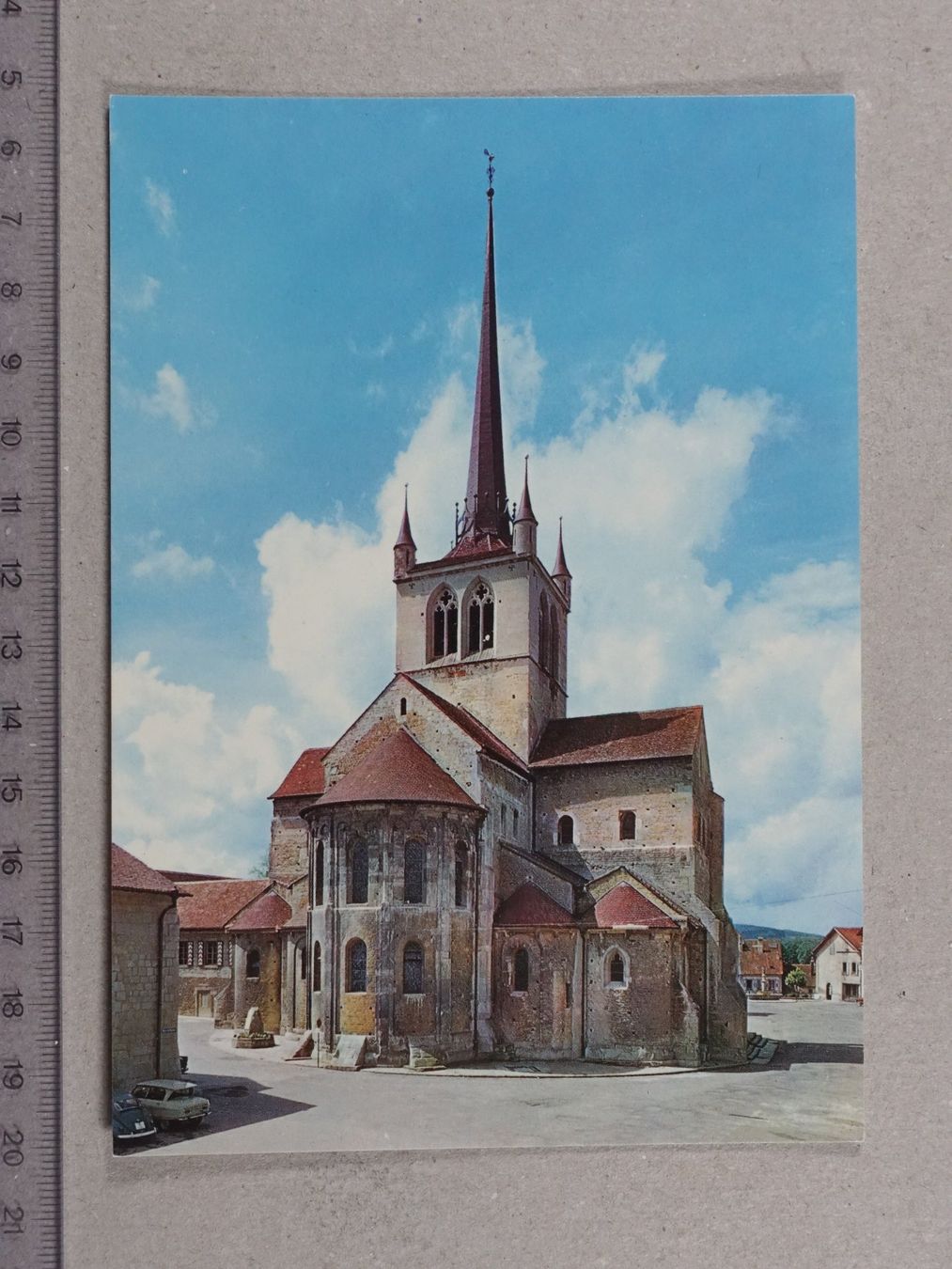 Cartoline postali: Payerne, Chevet de l'Abbatiale, Kirche – Usato da Lenzburg venduto da fh1