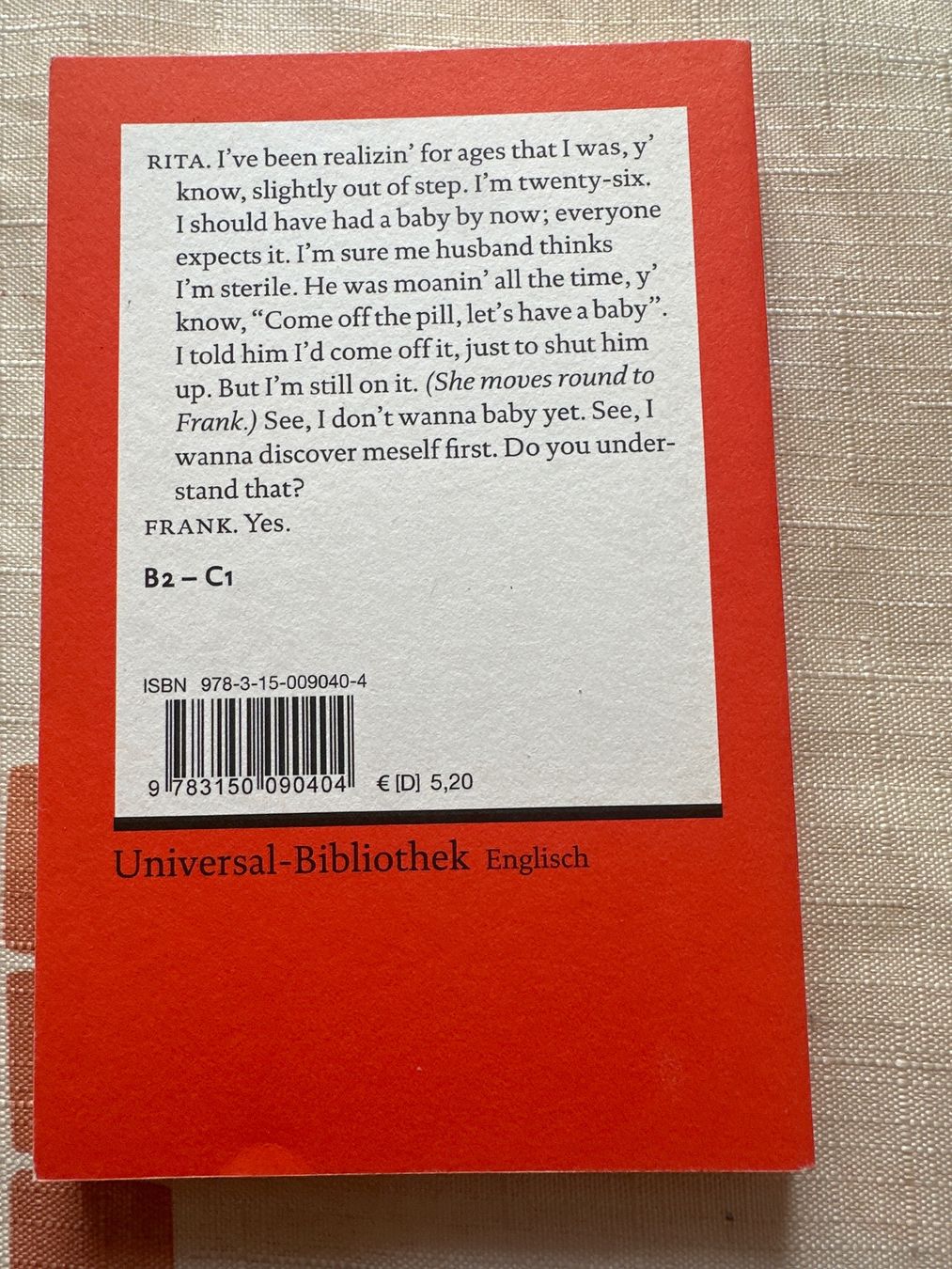 Libri: Educating Rita, Reclam Fremdsprachentexte, German Ed. – Usato da Schaffhausen venduto da D-MAC 1