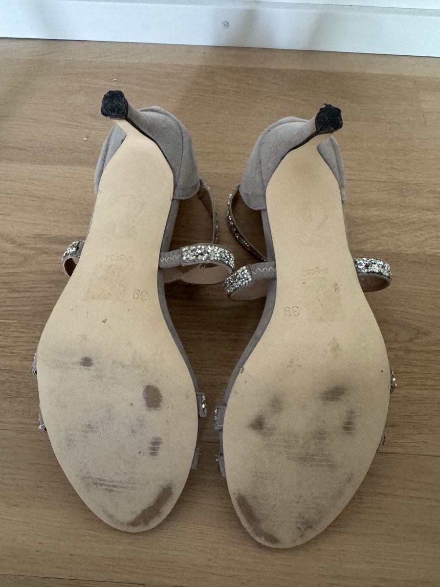 Damenschuhe: Stiletto Grösse 39 grau mit Steinen – Neu (gemäss Beschreibung) aus Wallisellen von soat 3