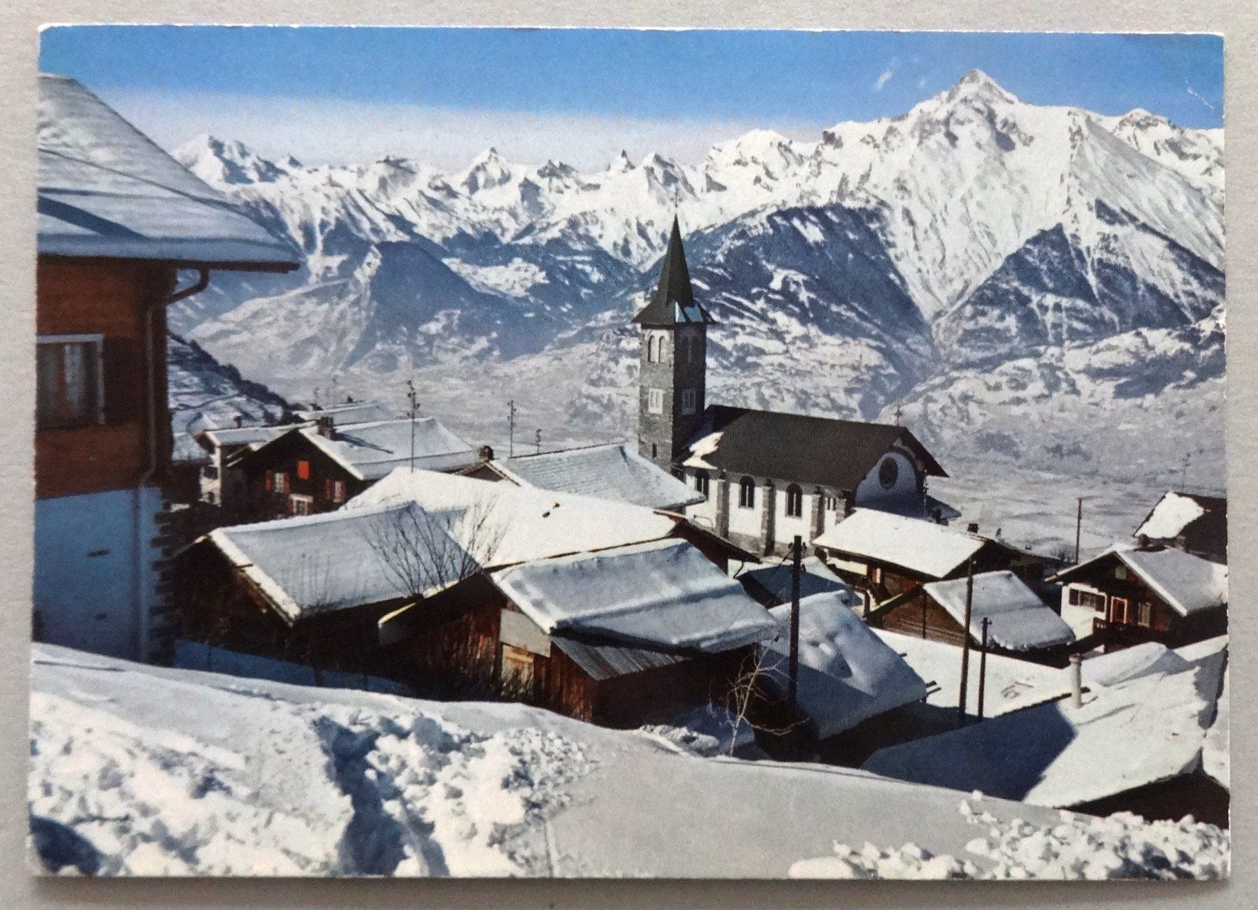 Cartoline postali: Veysonnaz et les Alpes vaudoises – Difettoso da Fétigny venduto da Billy2miny
