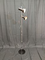 Vintage Stehlampe Space Age 70er Retro Chrom 2er Spot