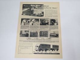 Antik Orig. Werbung Möbel Pfister Suhr