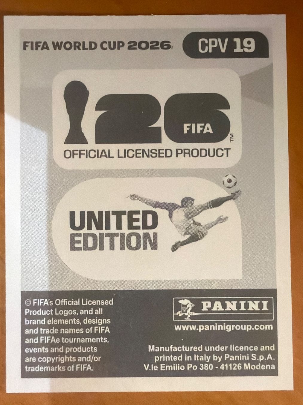Panini Carte collezionabili: Panini CPV19 – Nuovo (secondo la descrizione) da Susten venduto da Rechnun 1