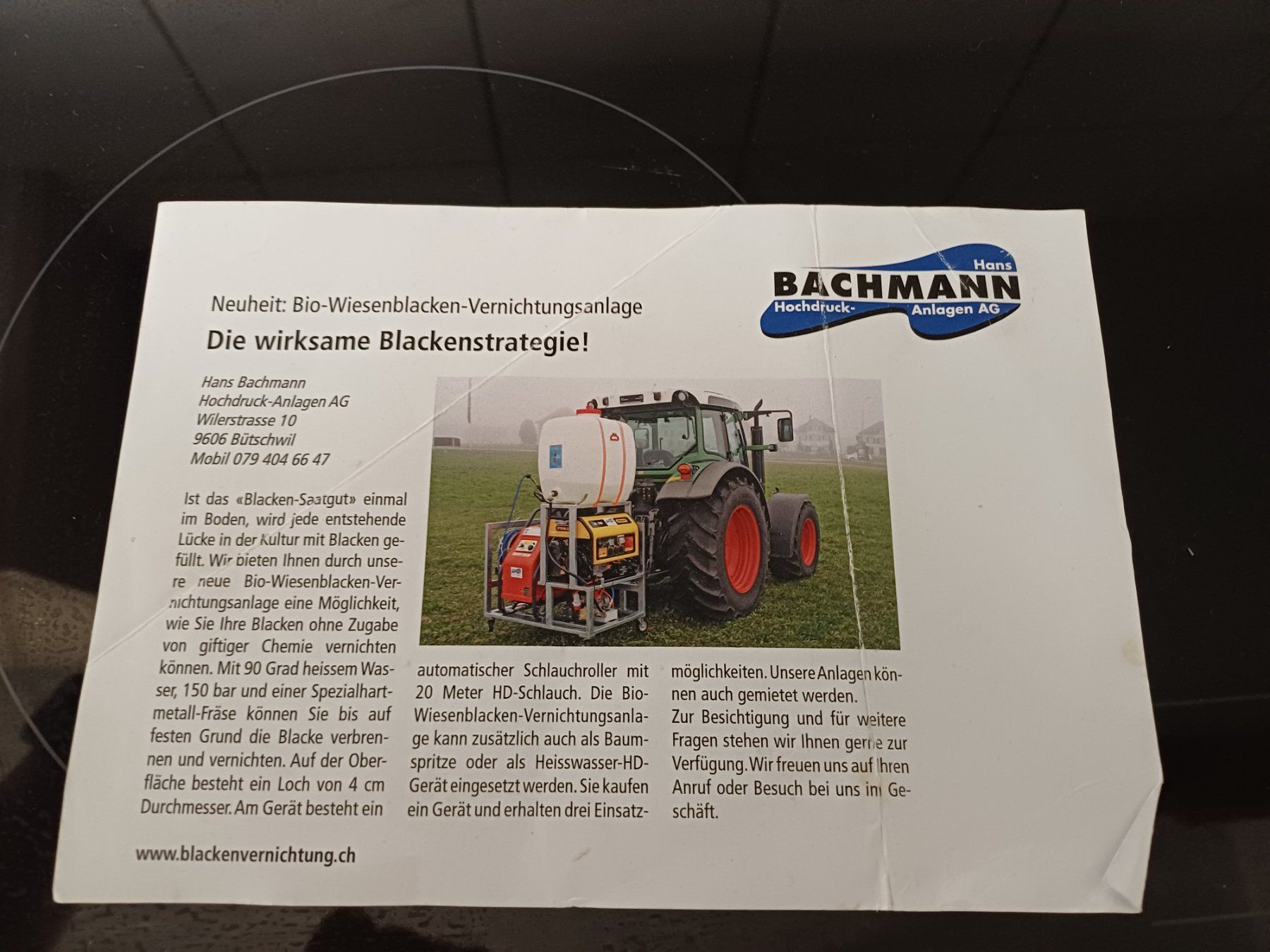 Alle Maschinen: Bio-Blacken und Unkratvernichtungsanlage – Gebraucht aus Walchwil von Garry3 3