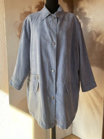 ❤️ damen Jacke Gr. 44 hell blau Herbst Damen plussize