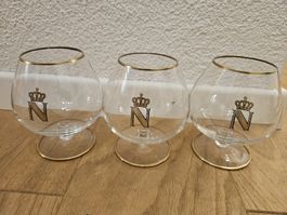 3 Napoleongläser Baccarat 50 Jahre