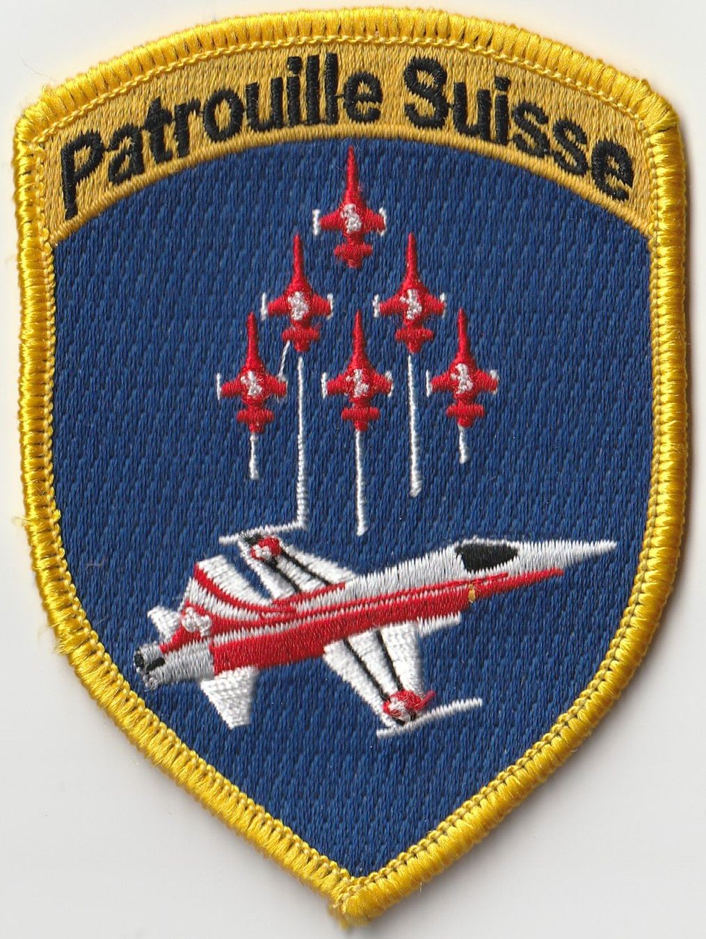 Schweizer Armee Placchette & Badge: Patrouille Suisse Formation Patch Stoff ohne Klett – Nuovo (secondo la descrizione) da Emmenbrücke venduto da F.ingl-1947