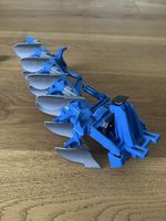 Bruder Pflug Modell blau Kunststoff guter Zustand