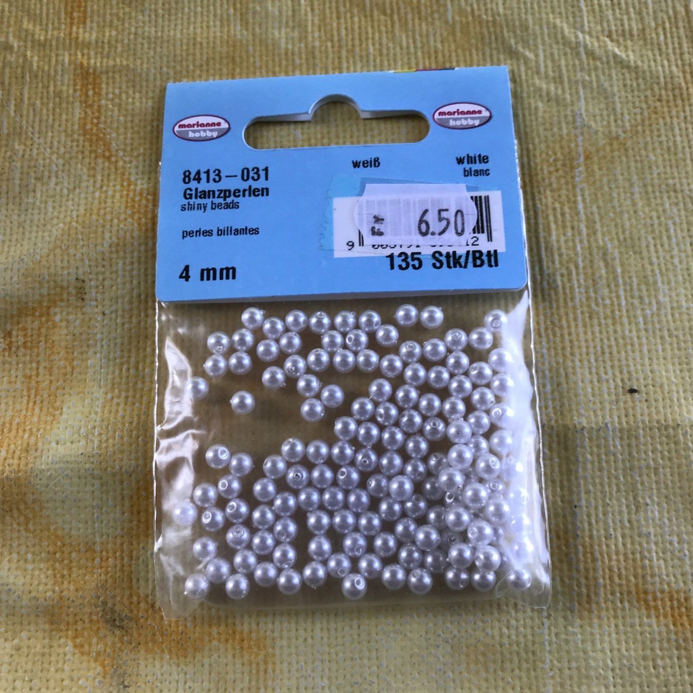 Perle (finte): LOT GLANZPERLEN 4MM – Nuovo e nell'imballaggio originale da Ostermundigen venduto da Kari1937 3