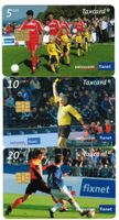 3 Taxcards S203 - S205 Fussballserie mit Siemens-Chip