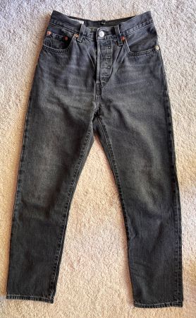 Jean Levi's 501 slim W25/L28 noir-anthracite