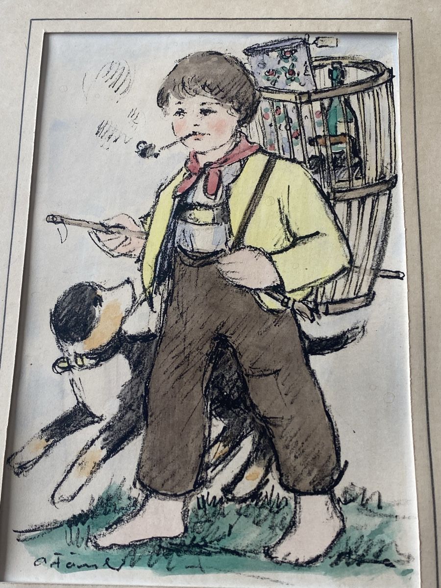 Grafica & Litografie: Adelbert Fässler Appenzell  – Usato da Mosnang venduto da Goldwasser 1