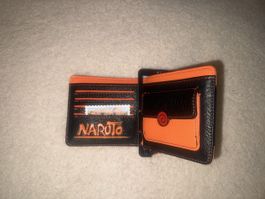 Portefeuille Naruto Premium Orange Noir Neuf