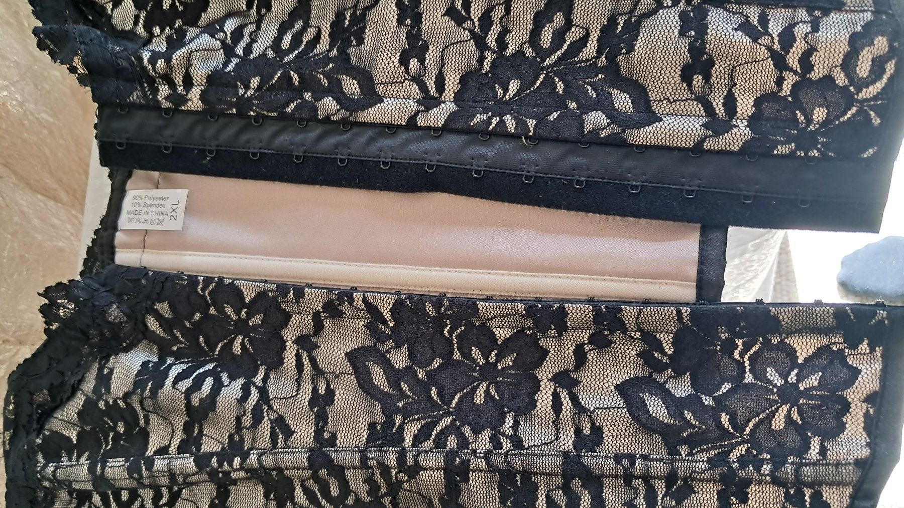 Tops: Corsage in beige schwarz mit Spitze Gr. 2XL – Neu (gemäss Beschreibung) aus Uerikon von Jeanne04 4