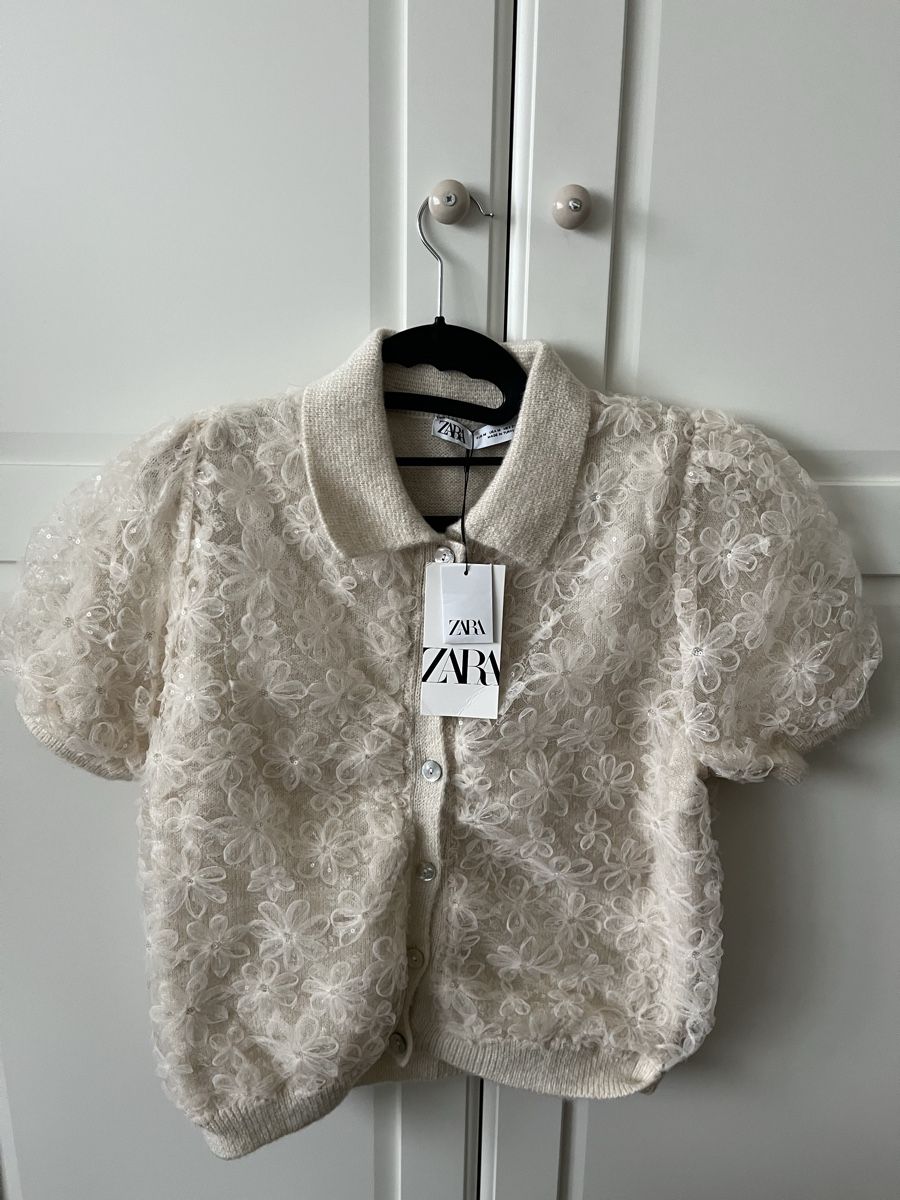 Zara Maglioni & Felpe: Kurzärmeliger Strickpullover – Nuovo e nell'imballaggio originale da Allschwil venduto da eyl_bb8q