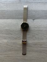 Rosefield Armbanduhr gold schwarz Mesh Armband gebraucht
