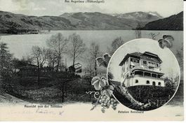 Am AEGERISEE (Mittel-Aegeri) mit Pension Bernhard ZG 1908!