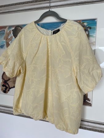 Bluse Pastellgelb Grösse 42