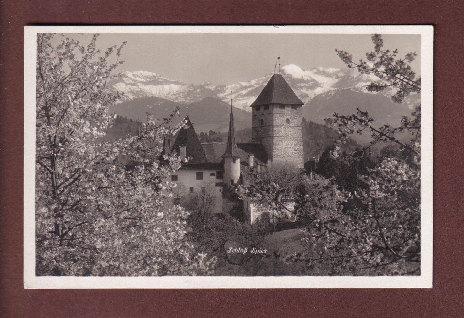Cartoline postali: Schloss SPIEZ - 1930 – Usato da Pully venduto da nicecards