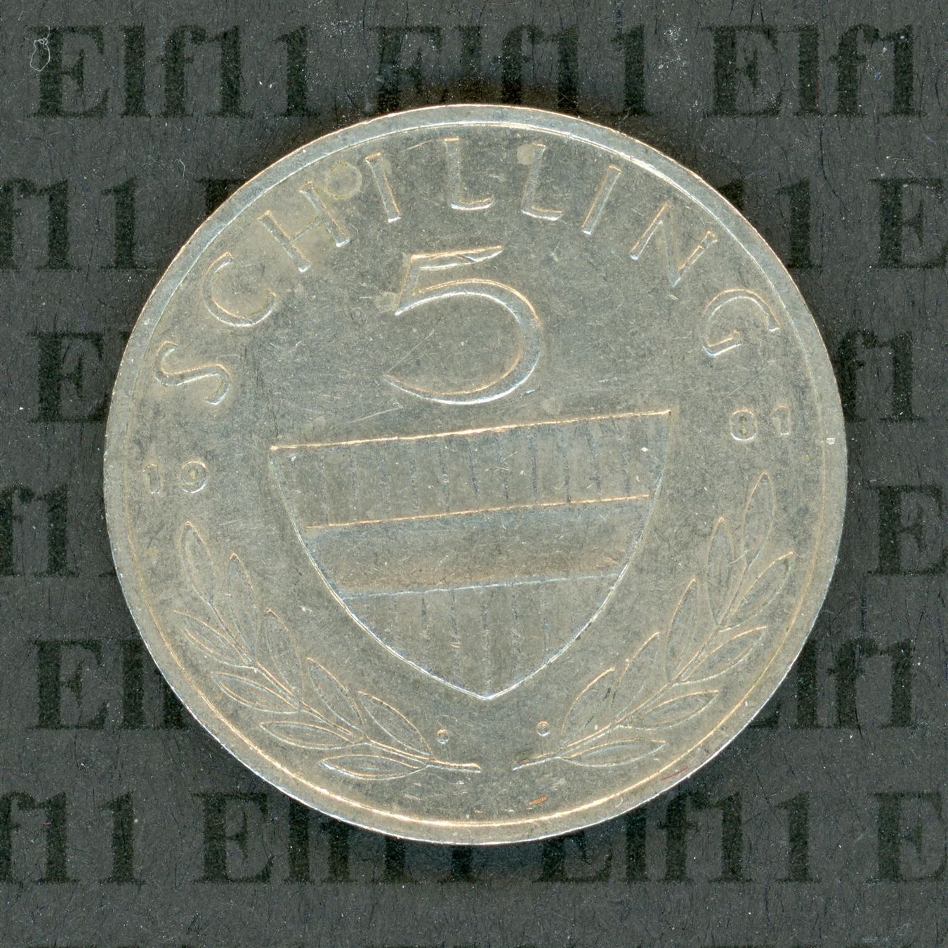 Alle Münzen: ATS___5.00 1981 -vz 5 Schilling – Gebraucht aus Widnau von Elf11