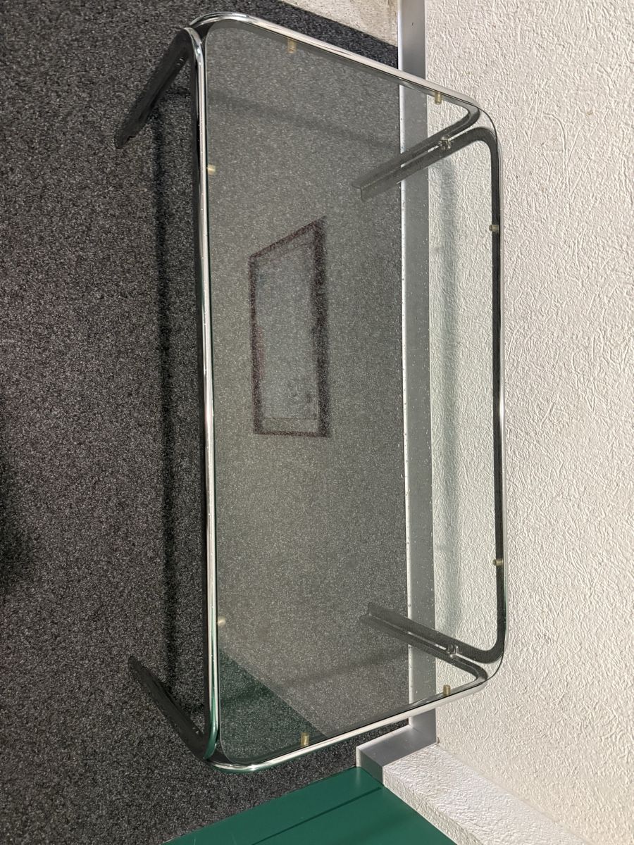 Tische: Couchtisch Space Age Chrom Glas – Gebraucht aus Bern von Delamer 3