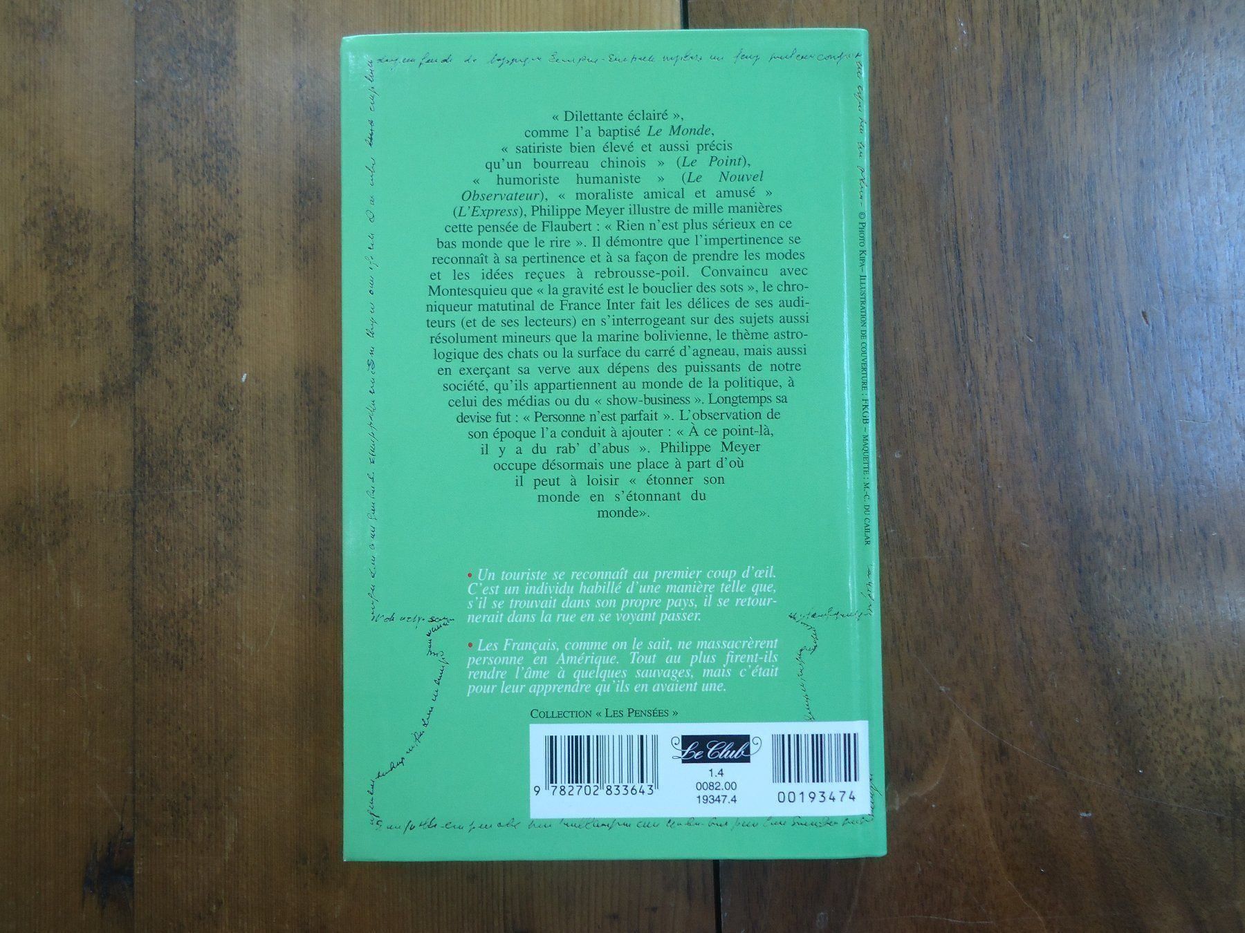 Libri: Philippe Meyer-Portraits acides... – Usato da Vessy venduto da bm.par 1