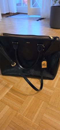 Elegante Ralph Lauren Leder Handtasche  