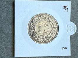 Swiss 2 francs 1928 Silver Coin