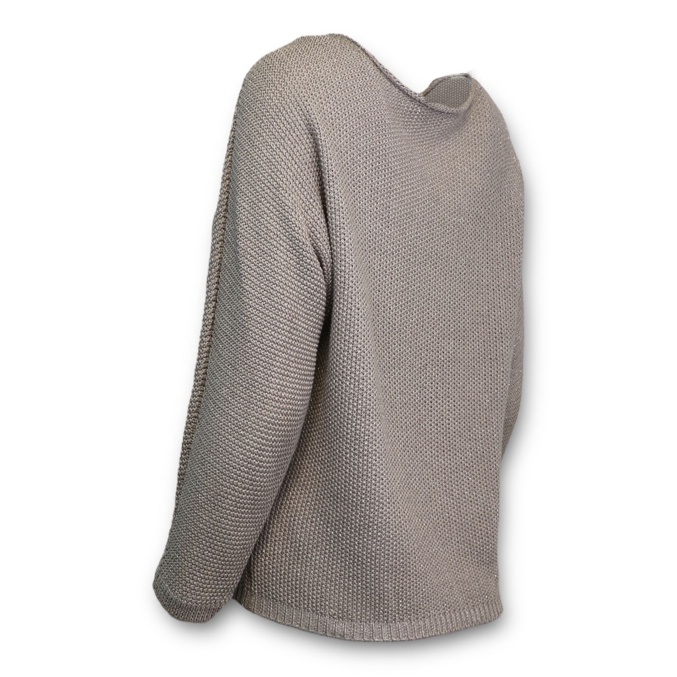 Fabiana Filippi Maglioni & Felpe: Fabiana Filippi Strickpullover taupe/silber Gr. M – Usato da Binningen venduto da Designerlabels 4
