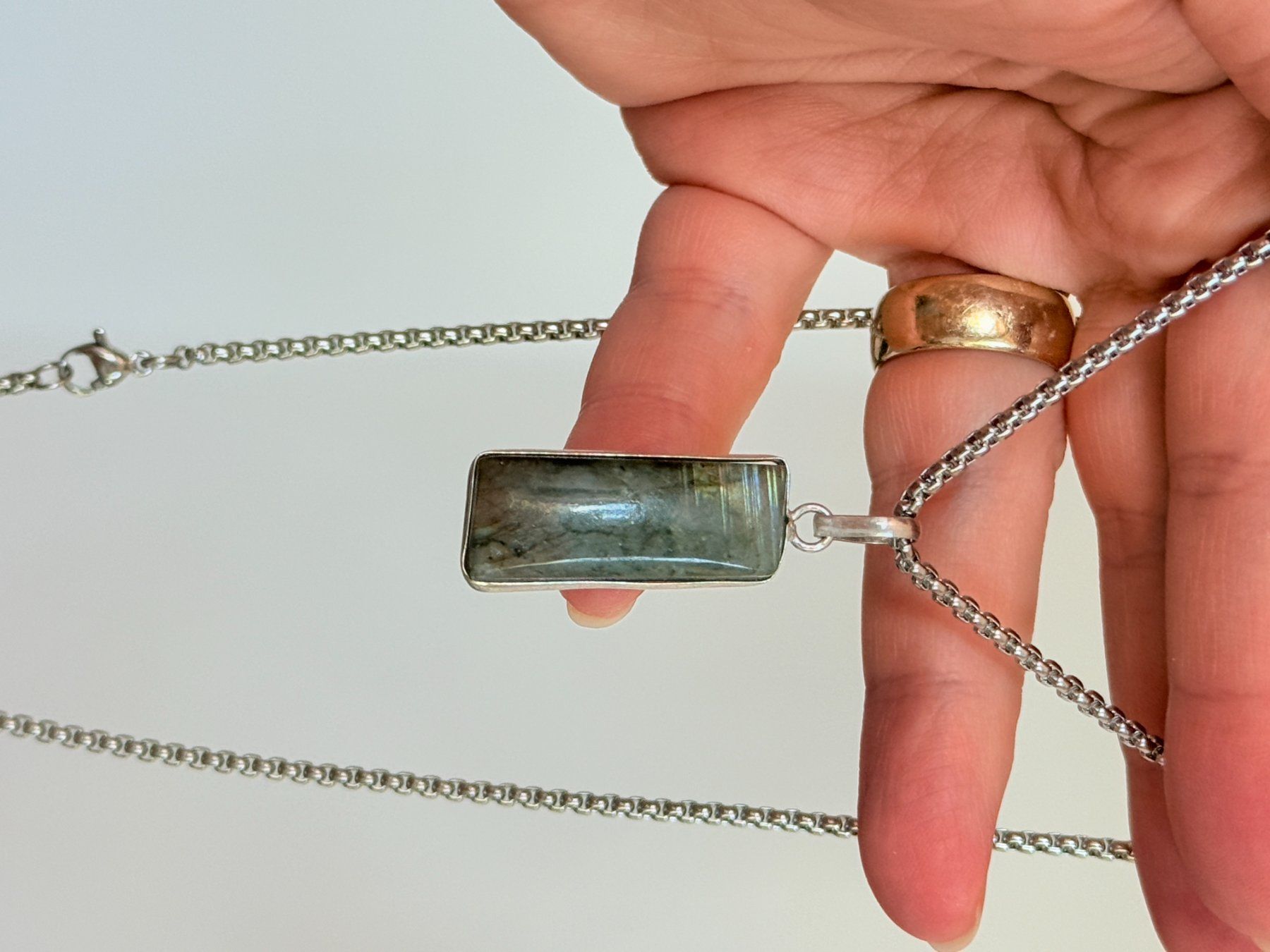 Catenine: Collier avec Labradorite – Nuovo e nell'imballaggio originale da Genève venduto da AWWA 6
