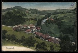 Rüegsbach, Ortspartie mit Fabrik in H