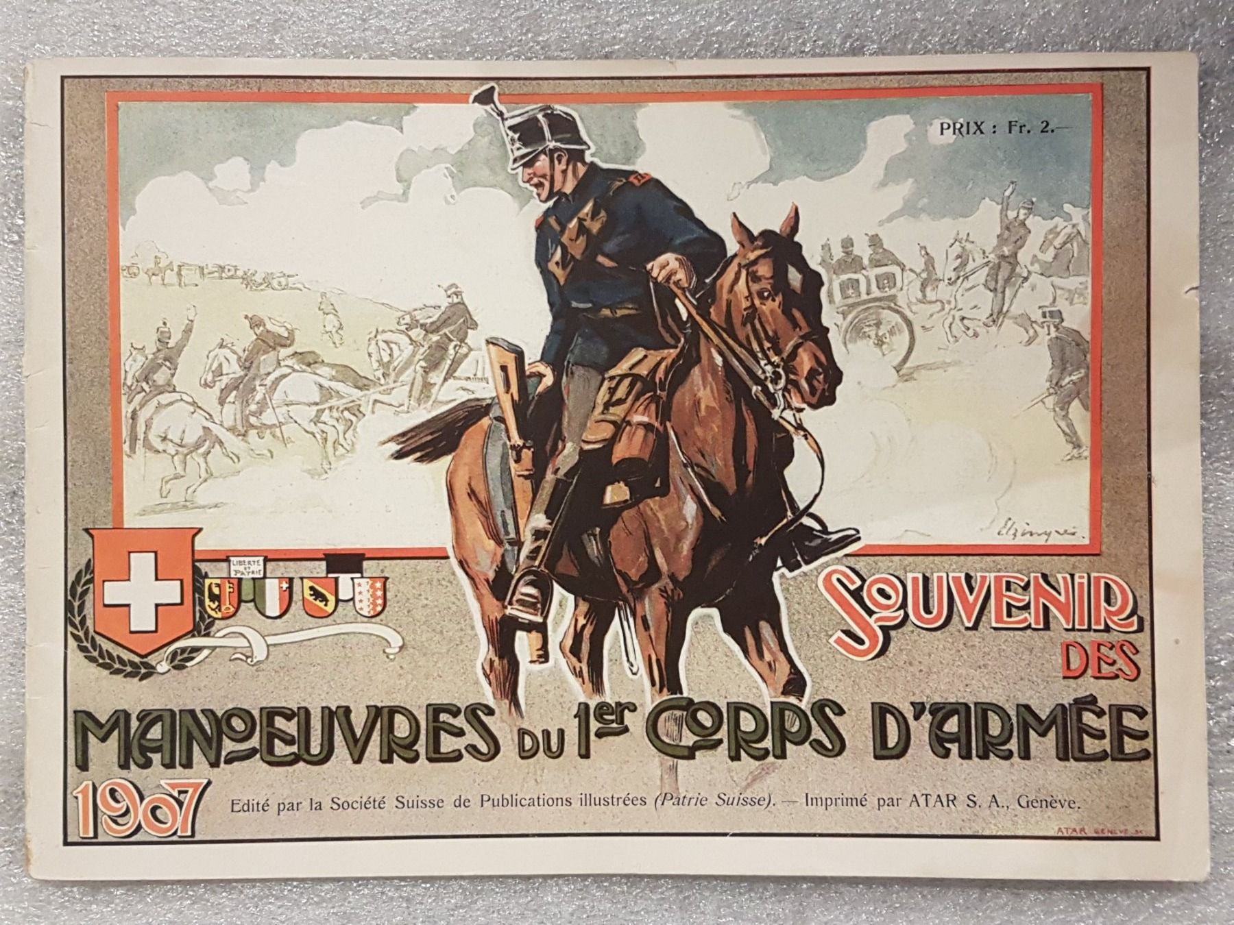 Libri: Manoeuvres di 1er corps d'armée 1907 – Usato da Balsthal venduto da Palcivalle