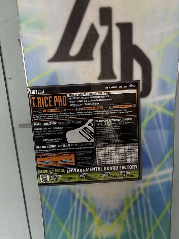 Board: Lib Tech T. Rice Pro 159cm Snowboard  – Nuovo e nell'imballaggio originale da Gstaad venduto da Pure_Snowboarding 3
