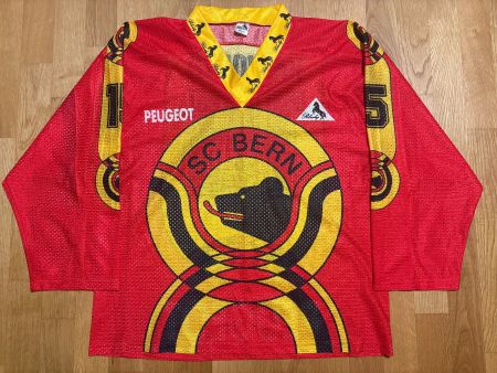 ORIGINAL SC BERN # 15 HAWORTH TRIKOT SCB 1989/90 BLACKY XXL