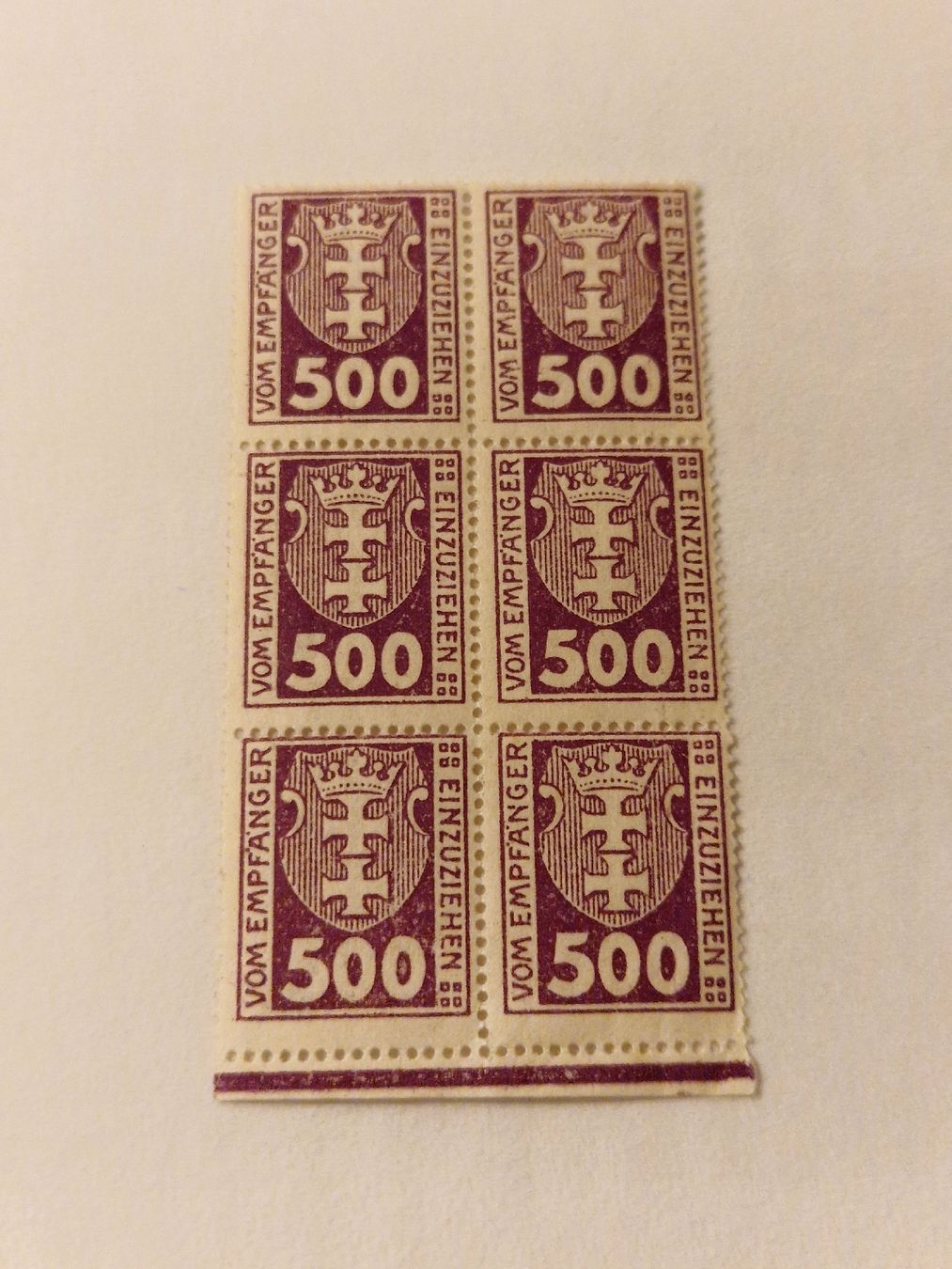 Alle Briefmarken: Deutsches Reich Danzig Porto Marken 1921 postfrisch – Neu (gemäss Beschreibung) aus St. Gallen von Enrico_SG