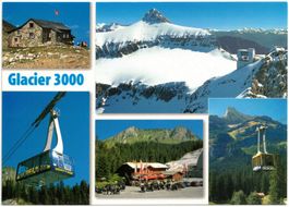Col du Pillon - 5 Bild AK Glacier 3000