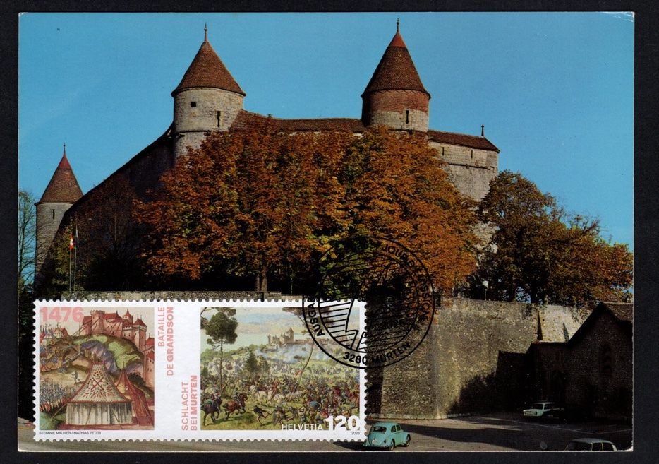 Tutti i francobolli: Maximumkarte Schlachten-Jubiläum Murten – Nuovo (secondo la descrizione) da Dottikon venduto da haeusibuh5