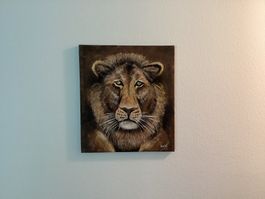 Löwe Acrylgemälde
