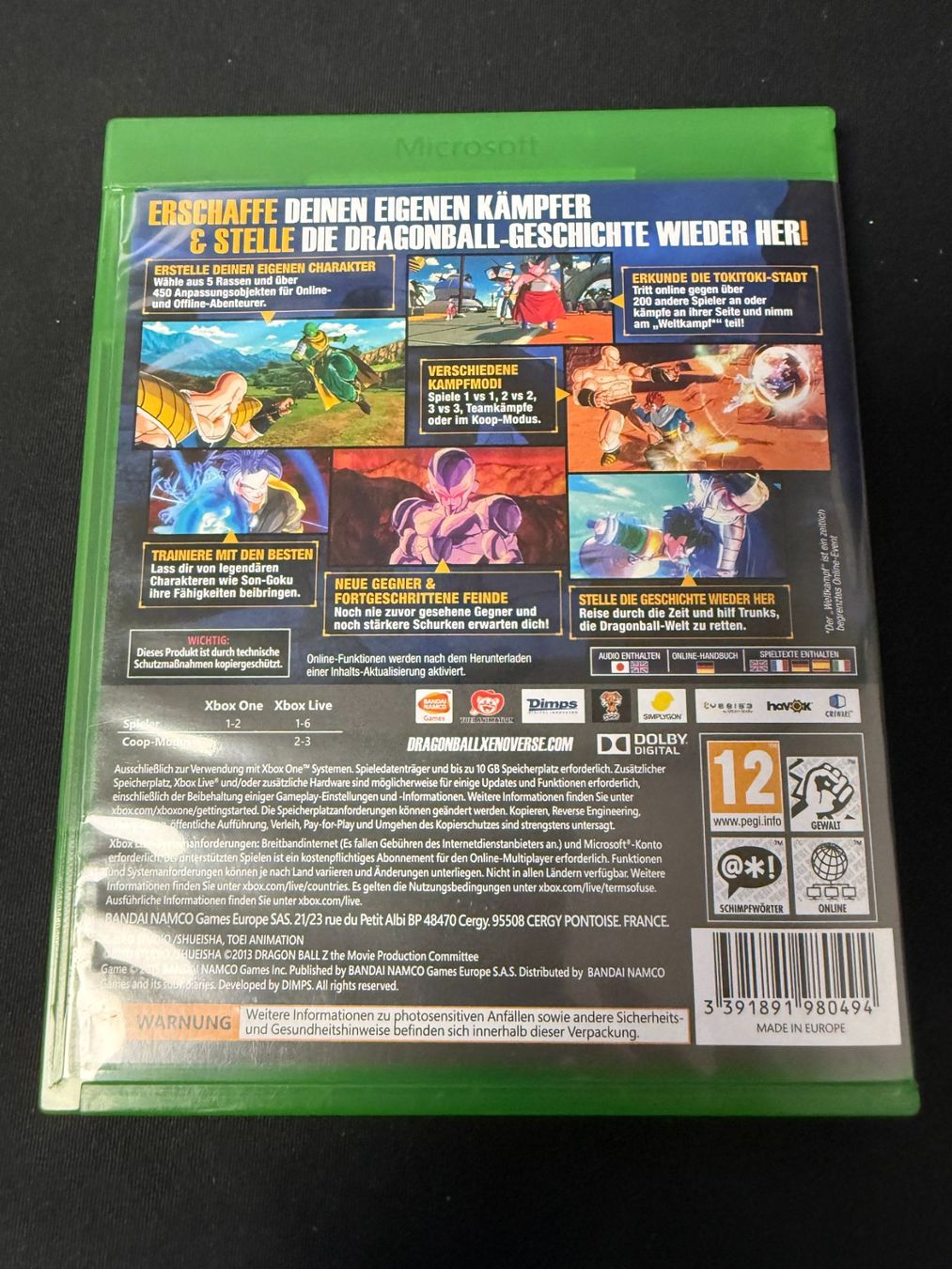 Microsoft Giochi: Dragon Ball Xenoverse XV - Xbox One – Usato da Pont-de-la-Morge venduto da Darfal 2