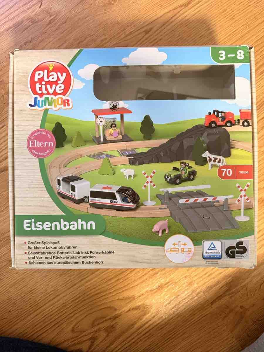 Lidl Spielzeuge: Playtive Junior Eisenbahn Holz Set – Gebraucht aus Rotkreuz von ZG6343 1