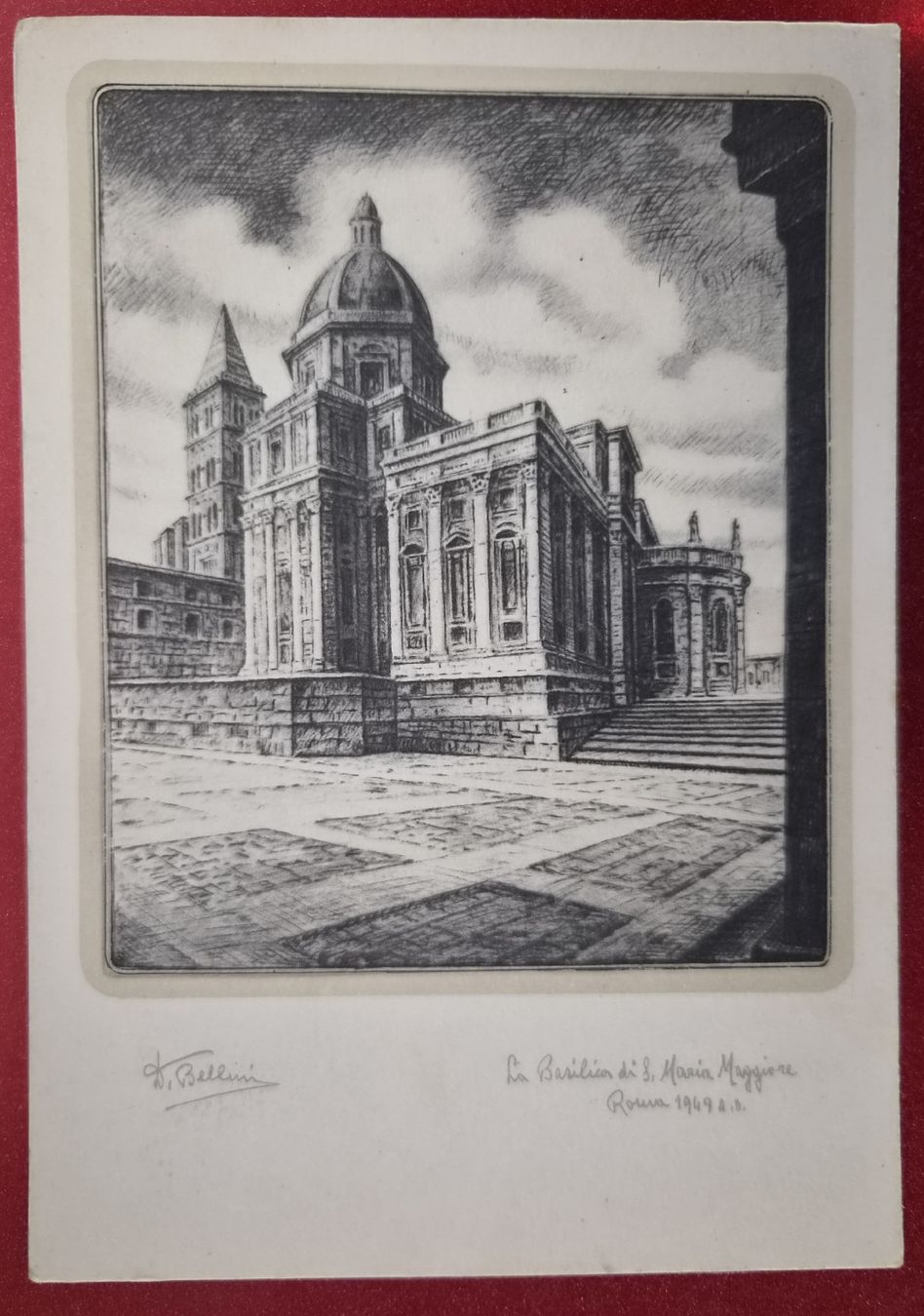 Cartoline postali: Basilika S. Maria Maggiore Rom 1949 – Nuovo (secondo la descrizione) da Melchnau venduto da Arthurius