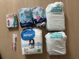 Gros lot couches Pampers, Pingo, Swim Pants (eau piscine)